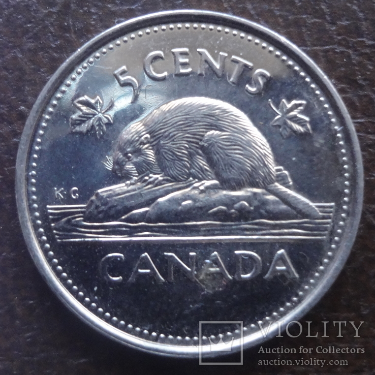 5  центов  2002   Канада  50 лет правления  (А.7.31)~, фото №2