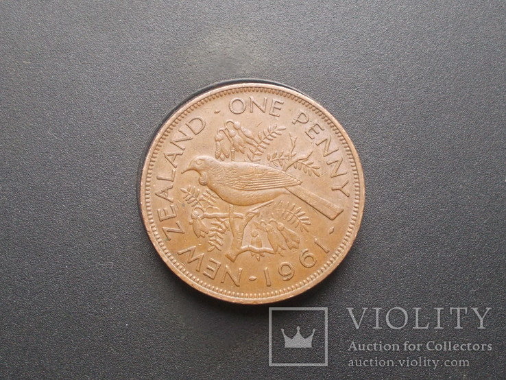 Новая Зеландия 1 пенни, 1961, фото №2