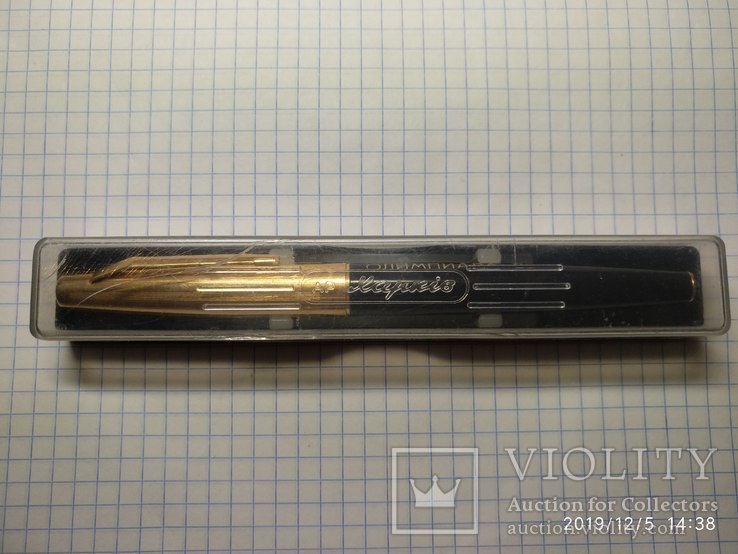 Ручка с золотым пером в позолоте Олимпиада 80, фото №7
