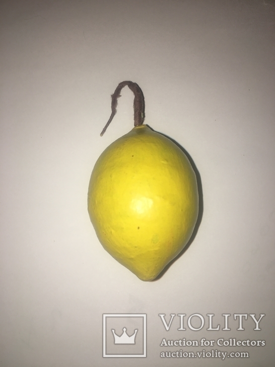 Елочная игрушка из ваты "Лимон", фото №2