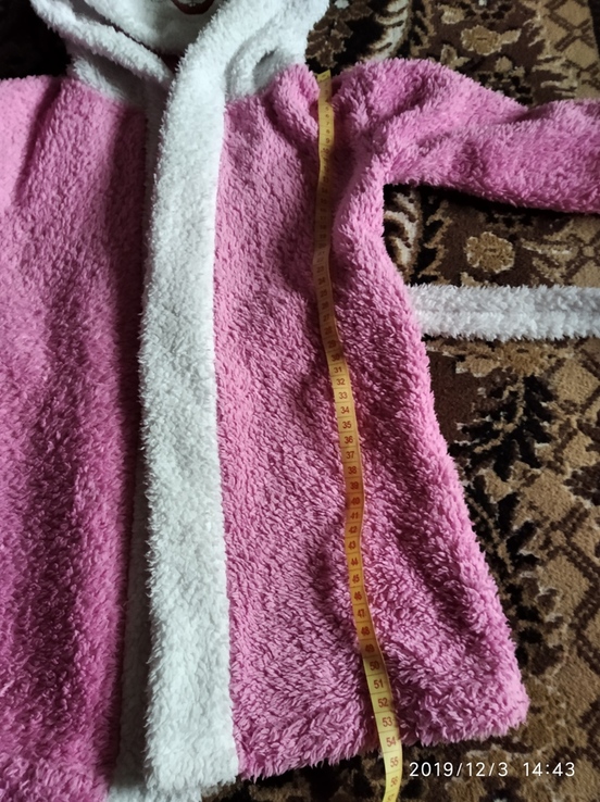 Детский махровый халат зайчик с ушками, фото №5