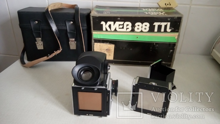 Фотоаппарат Киев 88 TTL с объективом Волна 3 в коробке, фото №10