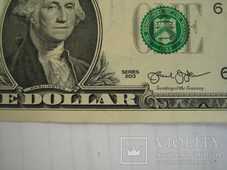 США 1 доллар 2013 года.F.Атланта., фото №5