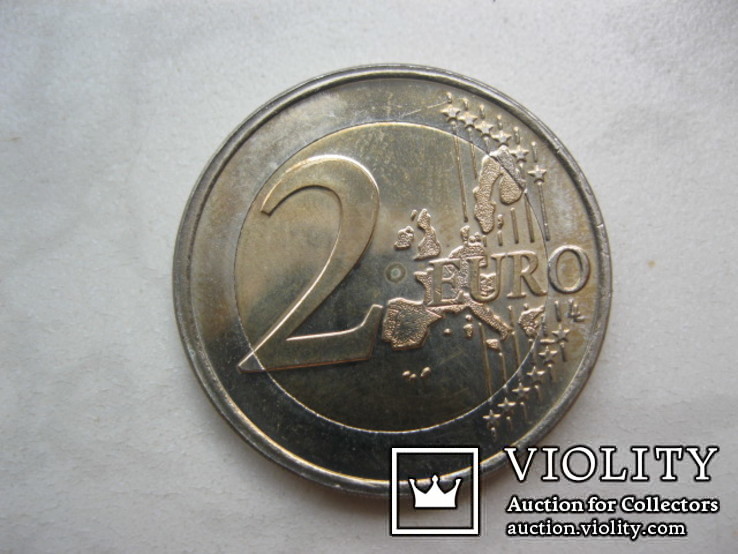 2 евро 2004 год Люксембург-юбилейная, фото №3