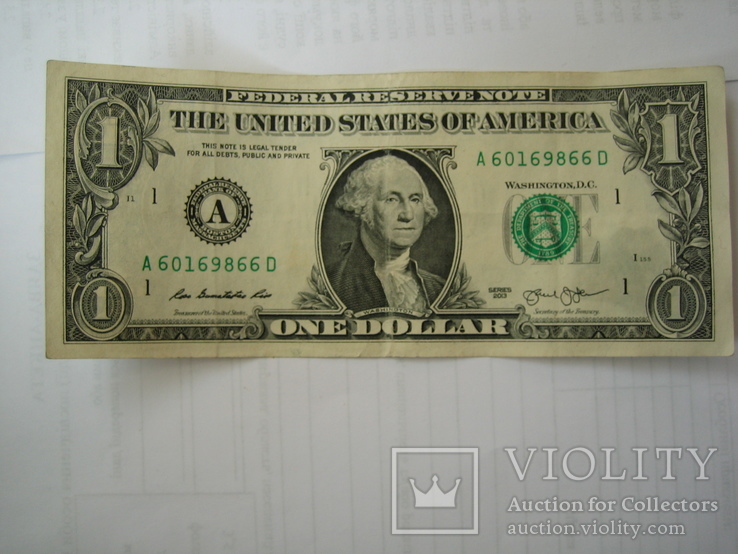 США 1 доллар 2013 года.А.Массачусетс., фото №3