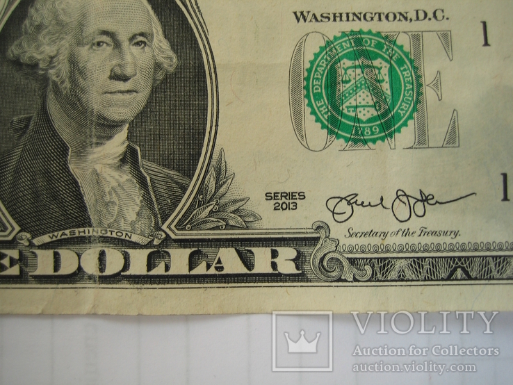 США 1 доллар 2013 года.А.Массачусетс., фото №5