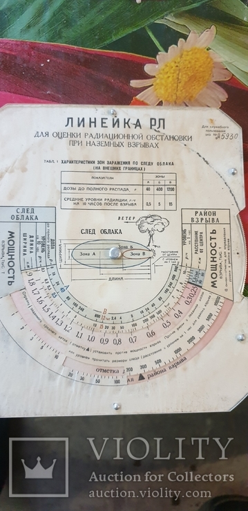 Радиационная линейка РЛ, номерная, Минестерство обороны СССР 1970е, фото №10