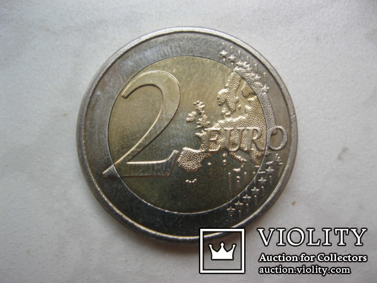 2 евро 2013 год Люксембург-юбилейная, фото №3