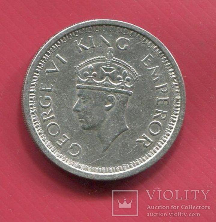 Индия 1 рупия 1944 серебро Георг VI, numer zdjęcia 3