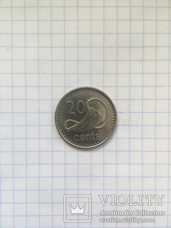 20 центів 2009 року, Фіджи, фото №3
