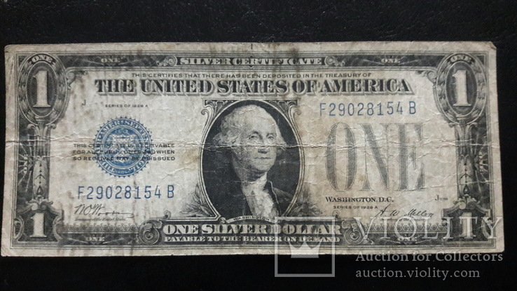 1 доллар 1928 г., фото №2