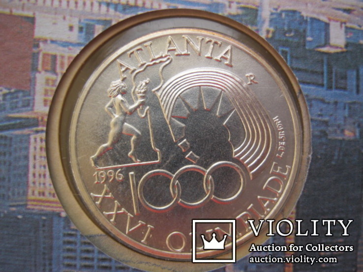 Италия, 1000 лир, 1996,Олимпиада 96, Атланта , Ag 835, UNC., фото №7