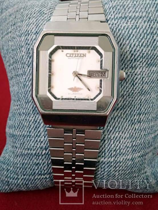 Часы Citizen automatic, браслет, фото №2