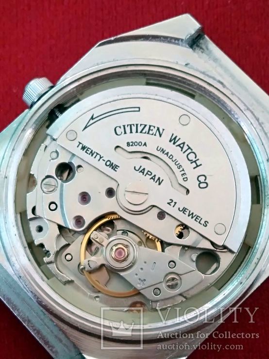 Часы Citizen automatic, браслет, фото №5