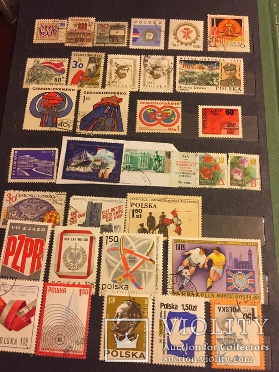 Альбом марок времён союза от раннего до 1991г. 400шт.+-, фото №8