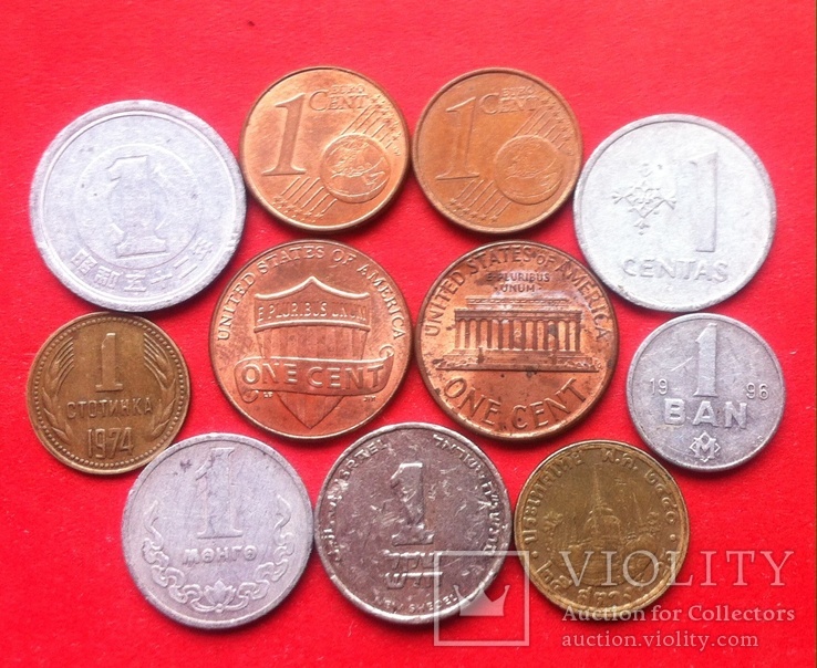 Монеты разных стран (11 штук)