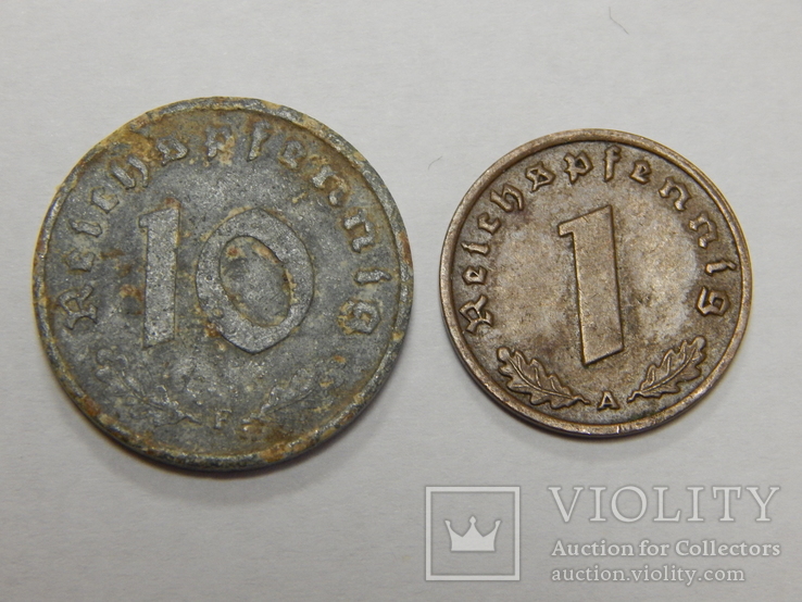 2 монеты Третьего Рейха