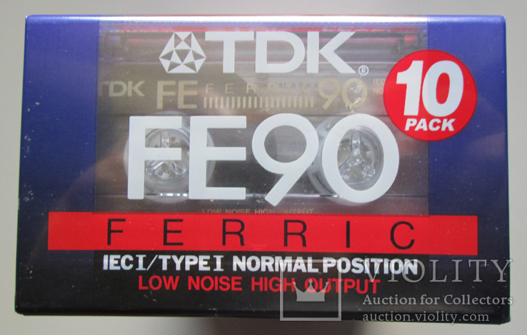 Блок кассет "TDK FE-90", 10 шт., новые.