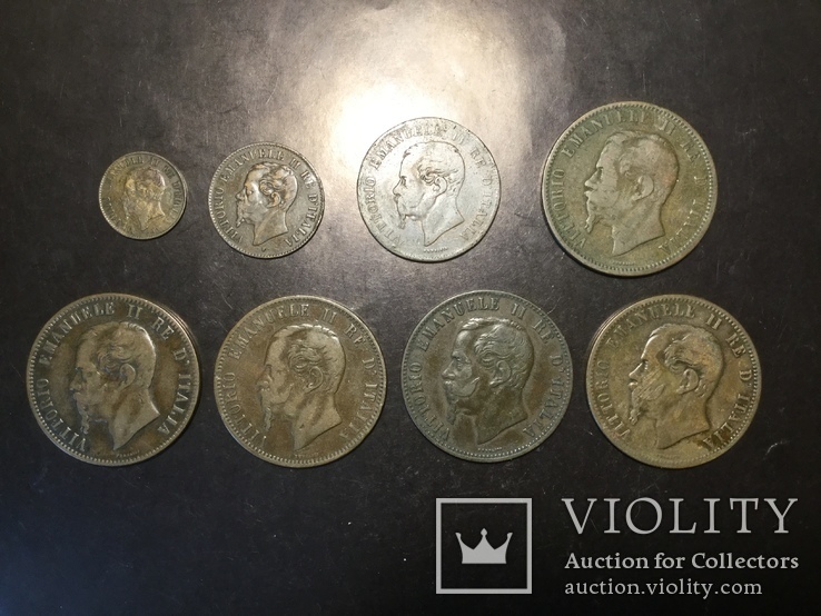 8 разных монет Италия Эммануил 2, фото №3