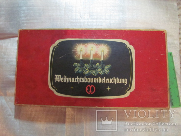 Гирлянда старая на 16 свечей на прищепках, Германия в рбочем состоянии, фото №3