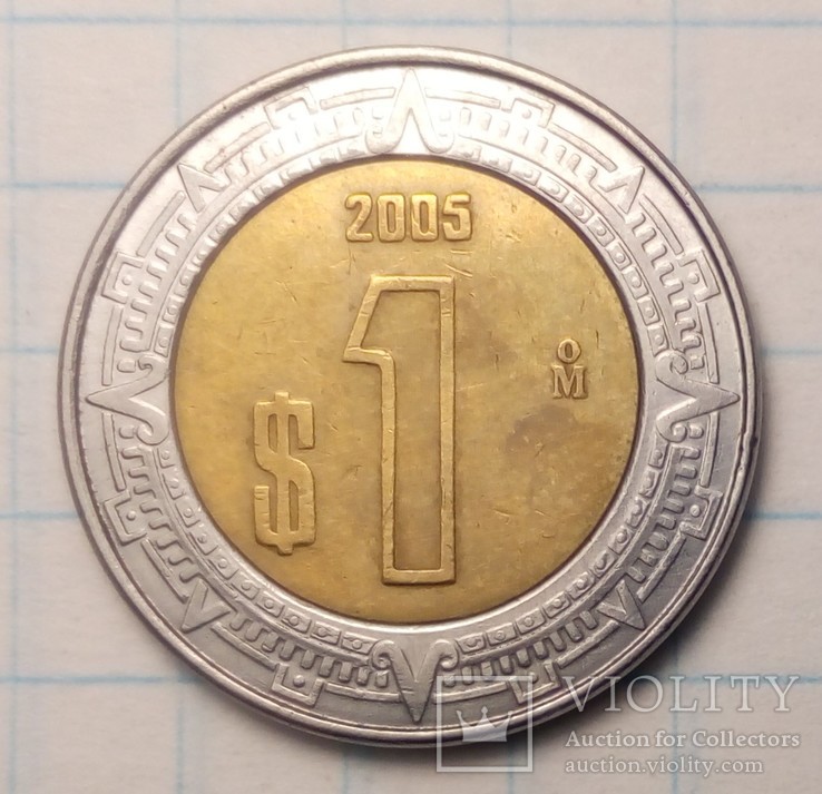 Мексика 1 песо, 2005 год