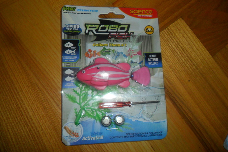 Робо рыбка 1 шт в лоте . robofish интерактивная игрушка рыба робот, фото №3