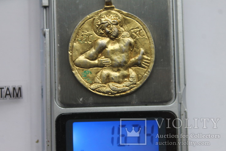 Медальйон серебро-позолота, фото №13