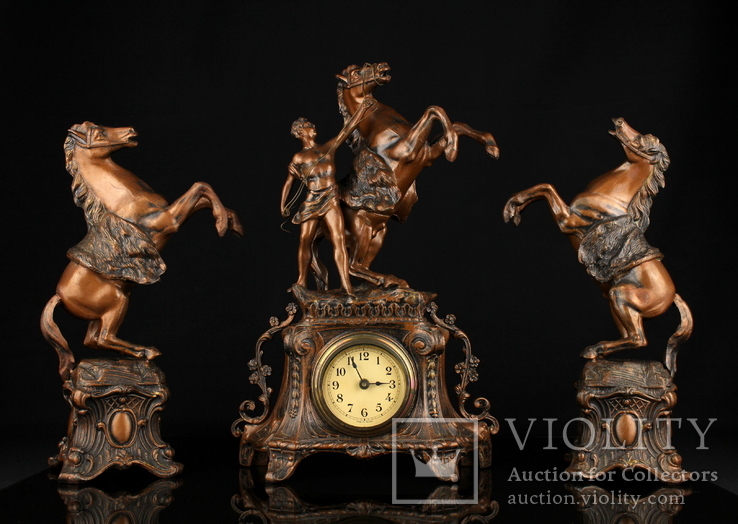 Каминные часы Manufacture d'Horlogerie de Béthune. Франция (0522), фото №2