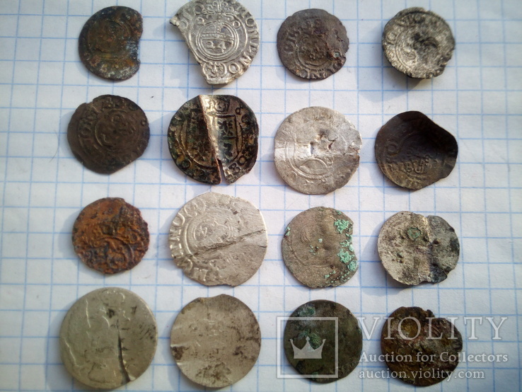 Монети з втратами 16 шт., фото №2