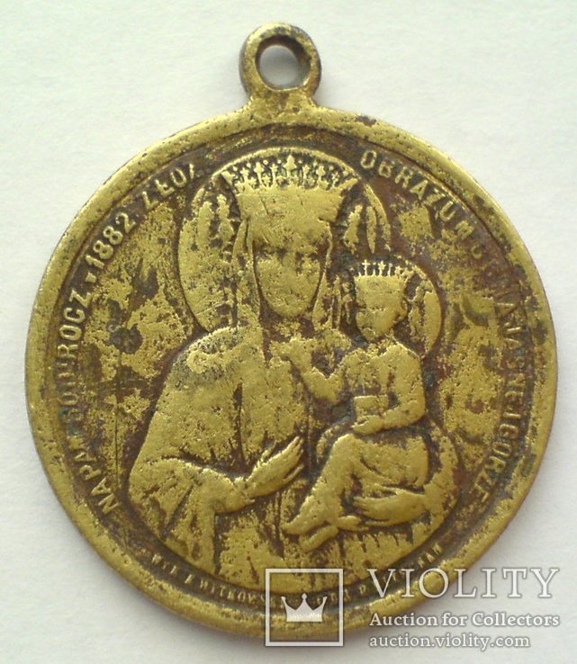 Медаль "500-летие образа Ченстоховской Богоматери на Ясной Горе", 1882 г., фото №3