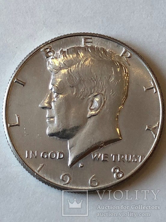 Пол доллара 1968 г UNC, фото №2