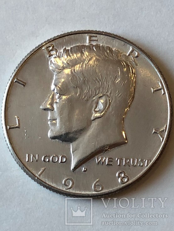 Пол доллара 1968 г UNC, фото №3