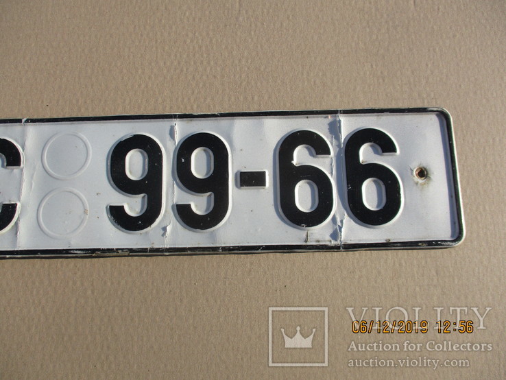 Номер на авто алюминий (182гр.), фото №4