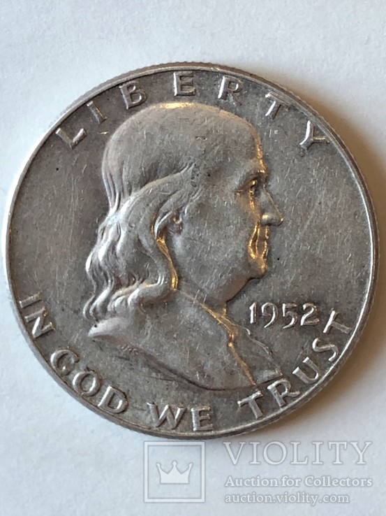 Пол доллара 1952 г, фото №2