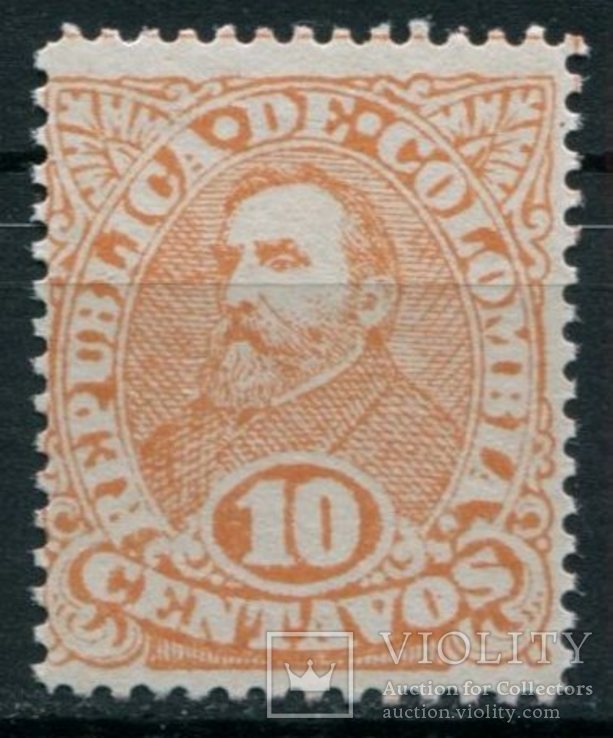 1886 Колумбия Персоналии 10c, фото №2