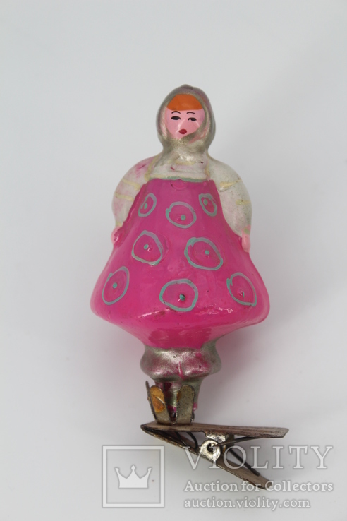 Кукла девочка в платочке, из Ансамбля Березка,  на прищепке, фото №2
