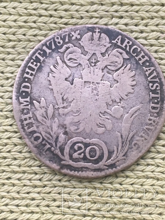 20 крейцеров 1787 г Австрия