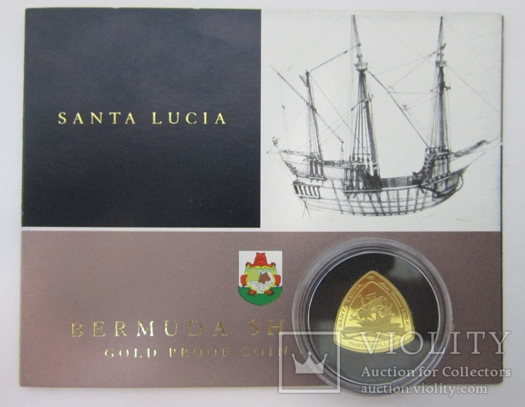 Набор монет "Кораблекрушения на Бермудских островах", фото №3