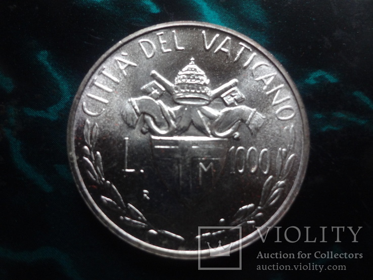 1000  лир 1982  Ватикан серебро  UNC   (6.5.1)~, фото №4