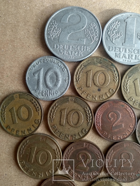 Німецькі монети 17 шт., фото №5