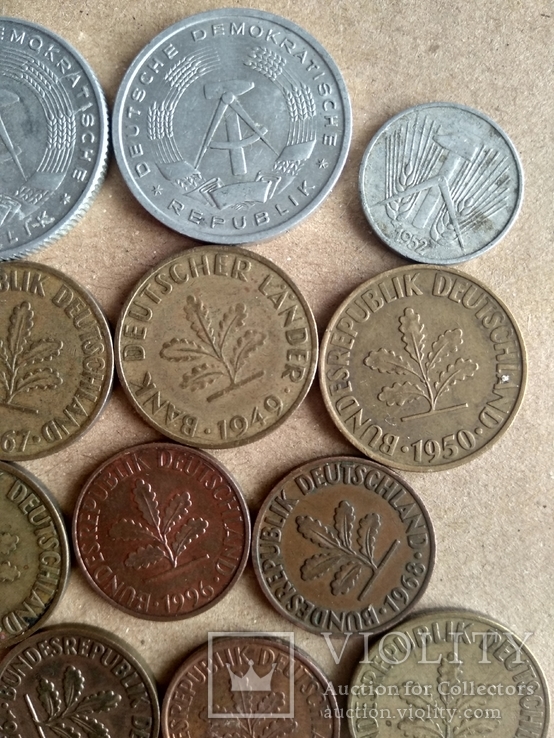 Німецькі монети 17 шт., фото №8