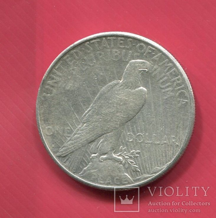 США 1 доллар 1925 ,,S,,  серебро Мирный