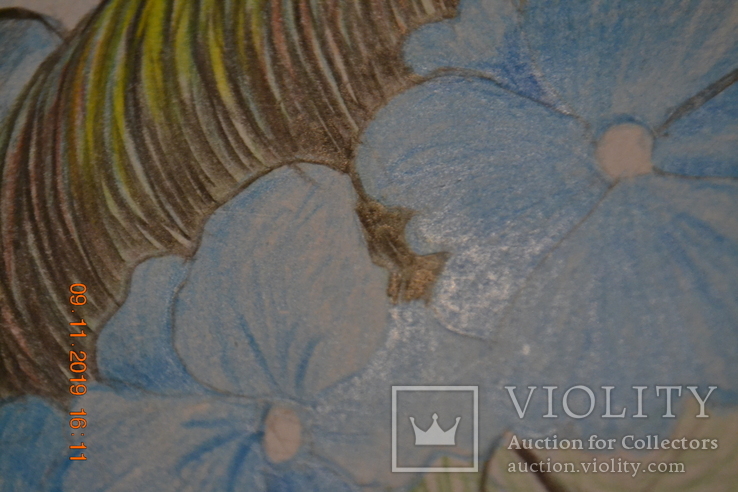 Малюнок "Весна", 40х30 см., вересень 2016 р., кольорові олівці, Віка Остапенко, 10 років, фото №9