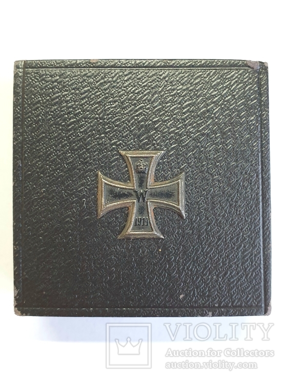Железный крест 1класса 1914 клеймо КО, в футляре., фото №10