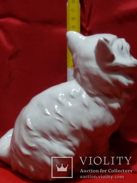 ФАРФОРОВАЯ Статуэтка  "Белый кот". GDR. WAGNER &amp; APEL - LIPPELSDORF, фото №8