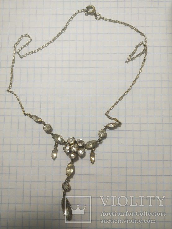 Ожерелье, колье серебро 875 ,молотобоец, фото №2
