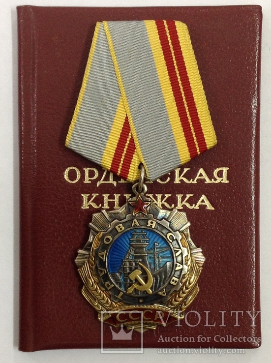Орден "Трудовой Славы "- 2 ст. N 40933 с документом, фото №2