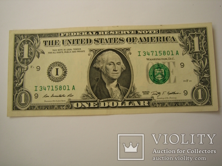США 1 доллар 2009 года.I.Миннесота., фото №2