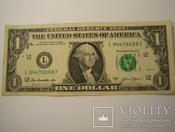 США .1 доллар 2003 года.L . Сан-Франциско, фото №2