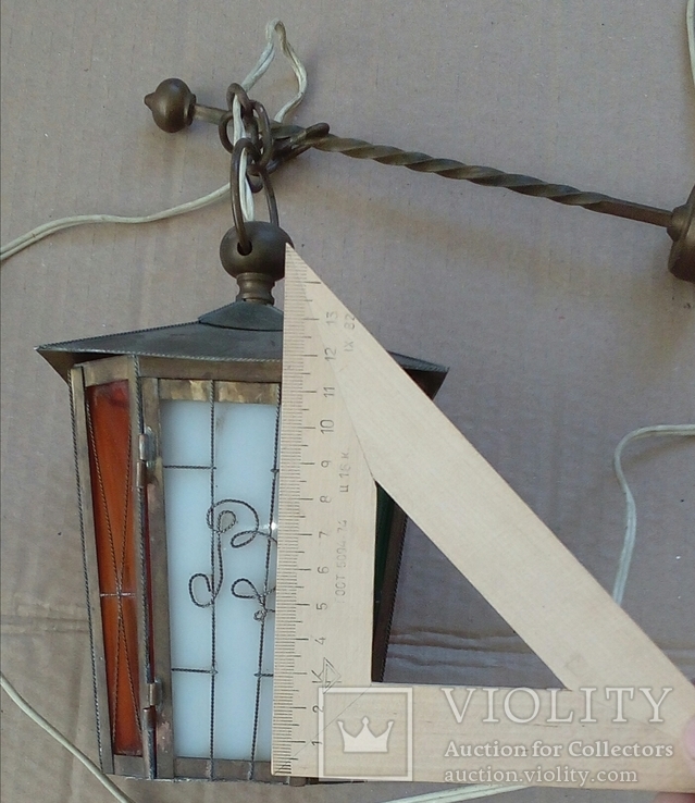 Настенный бронзовый светильник, фото №7